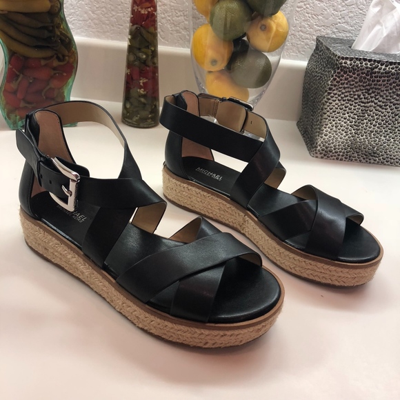 michael kors criss cross sandals